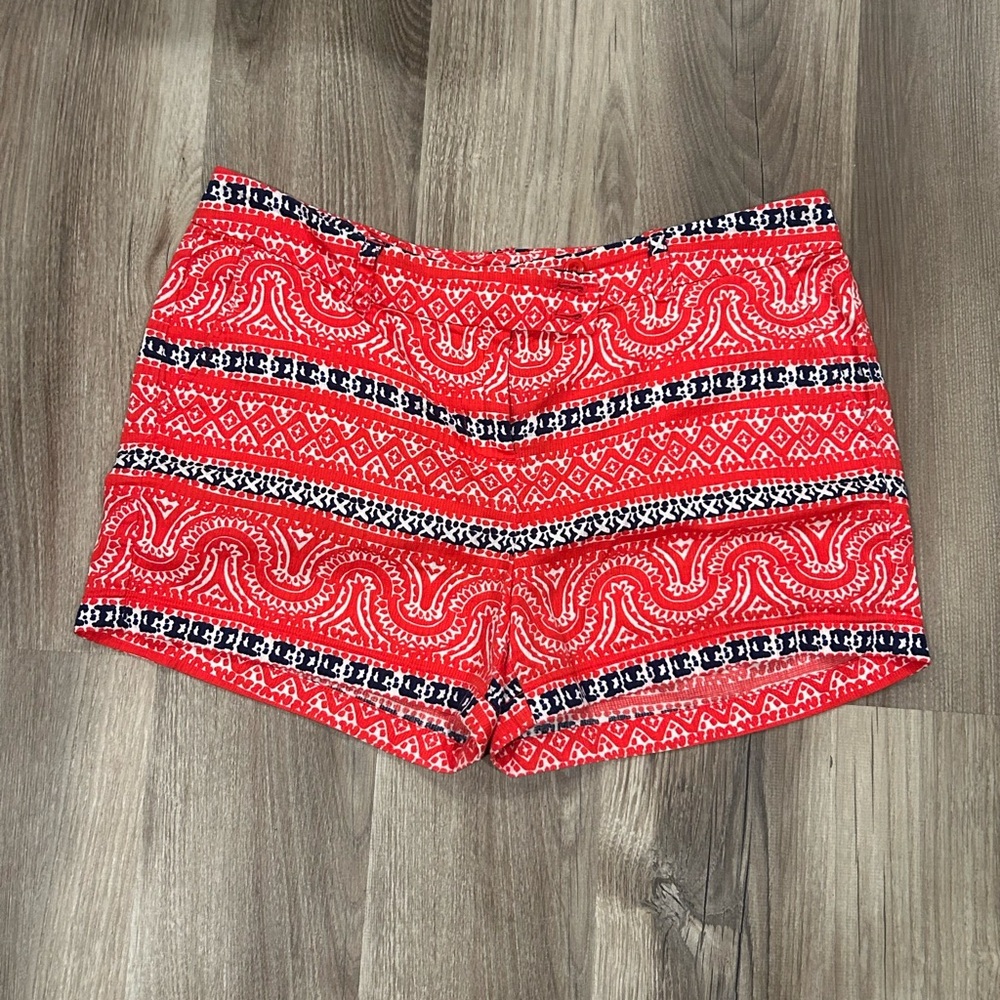 60. Vineyard Vines High Waist Red and Black Shorts